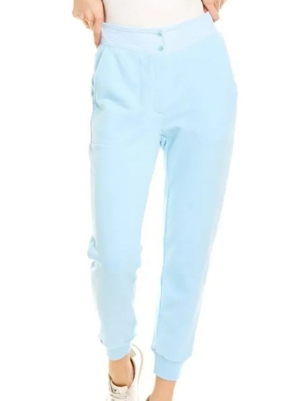 Something Navy Bridget Button Waist Sweatpants